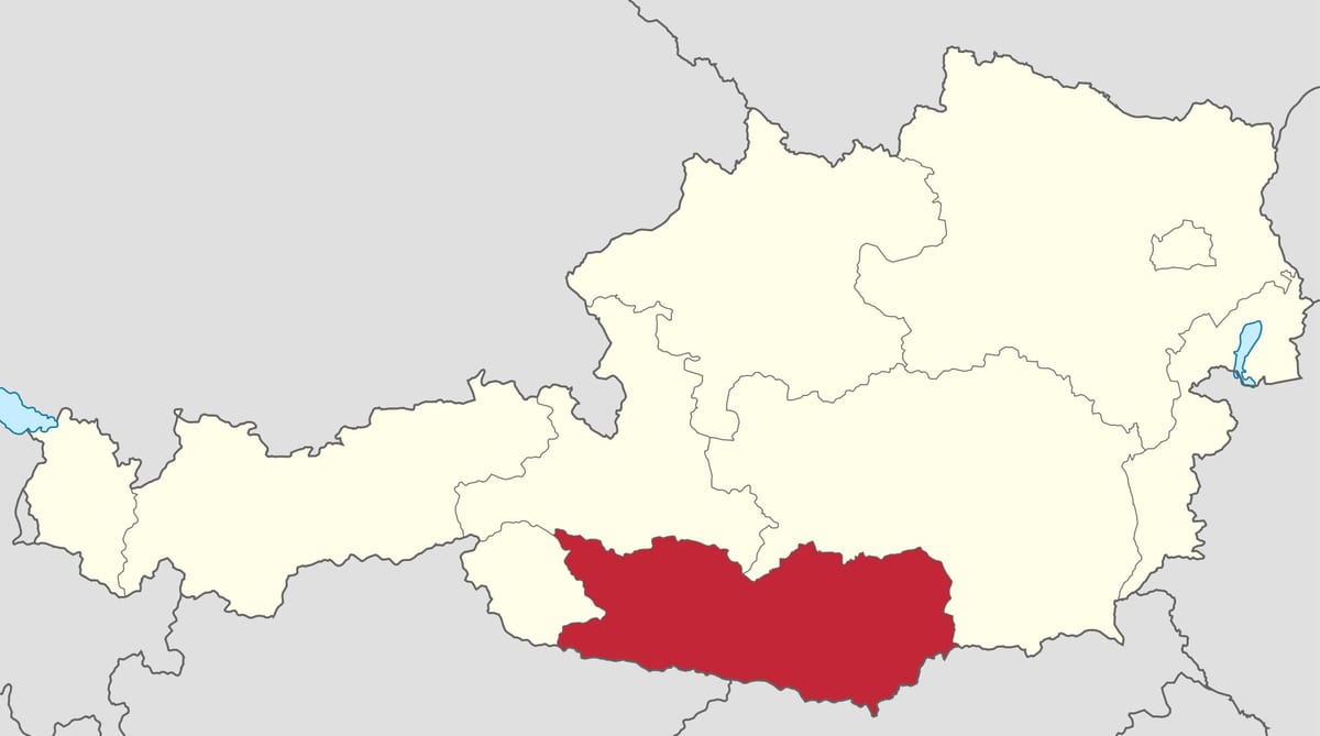মানচিত্র এর ইন্টাফেস, অস্ট্রিয়া 