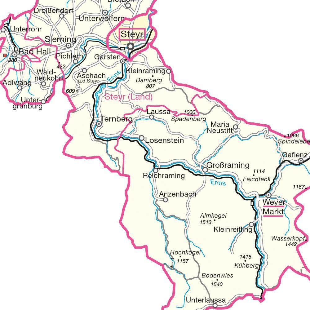 মানচিত্র, steyr, অস্ট্রিয়া