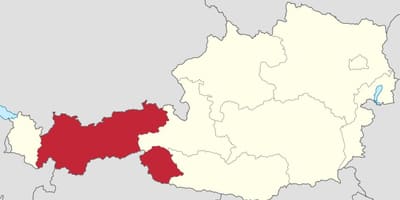 Tirol, অস্ট্রিয়া মানচিত্র
