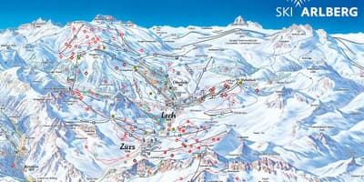 মানচিত্র arlberg অস্ট্রিয়া