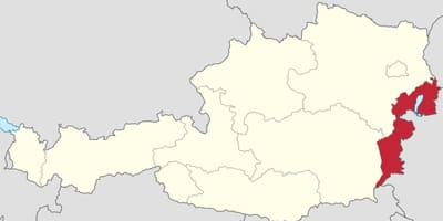 মানচিত্র burgenland অস্ট্রিয়া