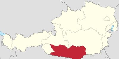 মানচিত্র karnten, অস্ট্রিয়া 
