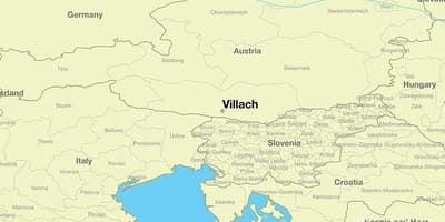 মানচিত্র, villach, অস্ট্রিয়া